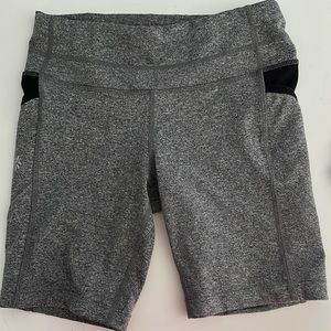 Athleta Women’s Biker Shorts, XXS, Grey and Black